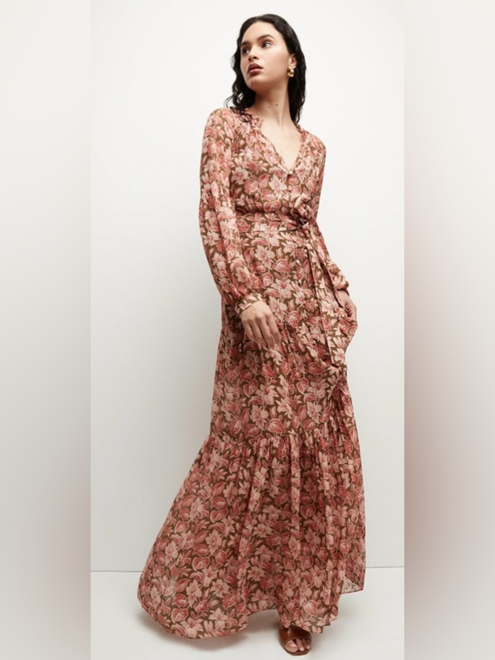 Veronica Beard Isra Silk Maxi Dress - Picture 2 of 11